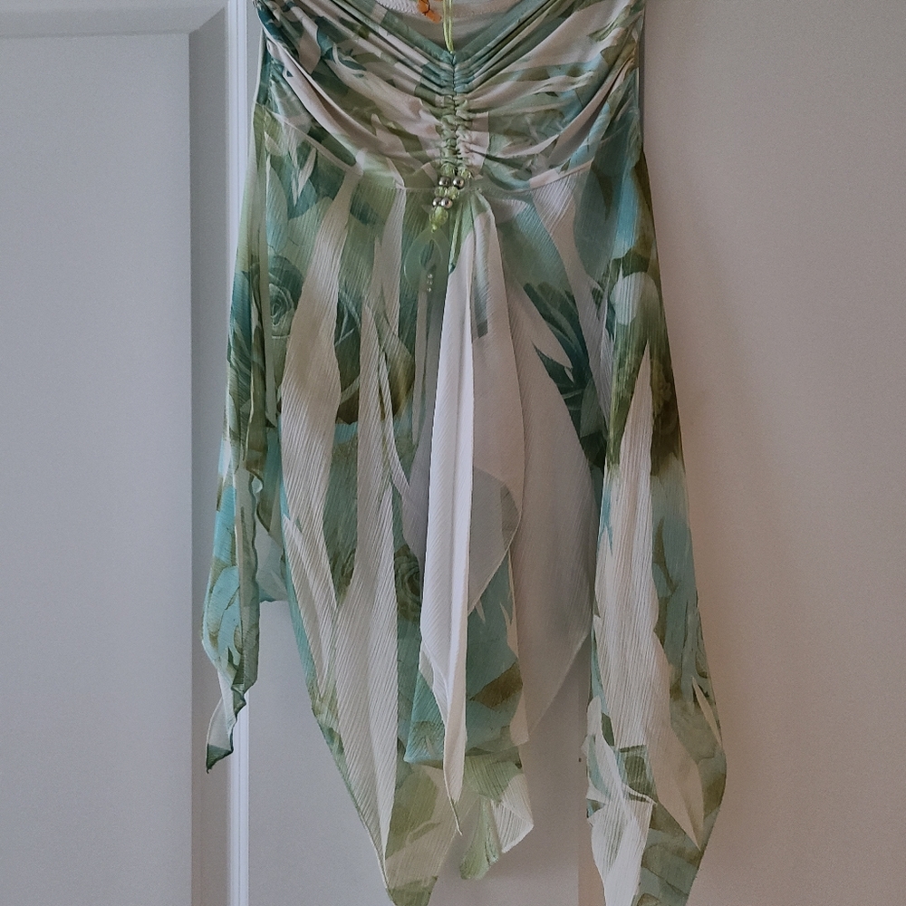 Strapless top (L) floral